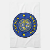 Lincoln Nebraska Geschirrtuch (Vertikal)