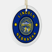 Lincoln Nebraska Keramik Ornament (Rechts)