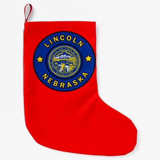 Lincoln Nebraska Kleiner Weihnachtsstrumpf (Vorderseite)