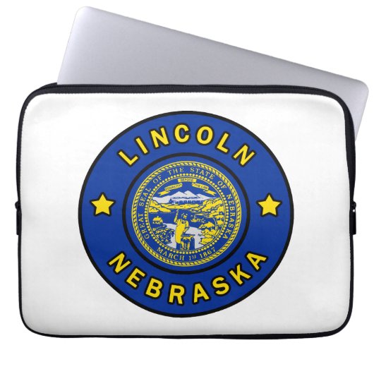 Lincoln Nebraska Laptopschutzhülle (Vorderseite)
