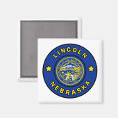 Lincoln Nebraska Magnet (Vorderseite/Rückseite)