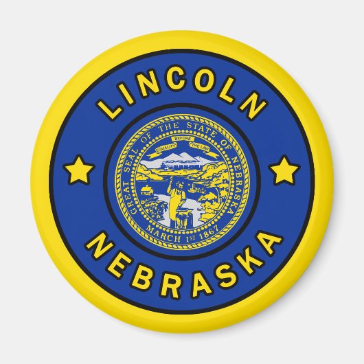 Lincoln Nebraska Magnet (Vorne)