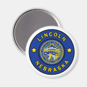 Lincoln Nebraska Magnet (Vorderseite/Rückseite)