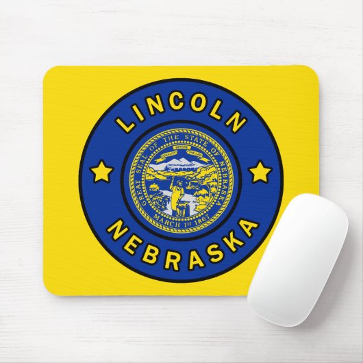 Lincoln Nebraska Mousepad (Mit Mouse)