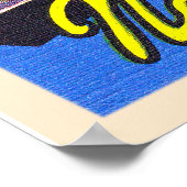 Lincoln Nebraska NE Vintager Großbuchstabe Postkar Poster (Ecke)