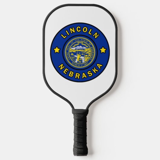 Lincoln Nebraska Pickleball Schläger (Vorderseite)