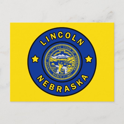 Lincoln Nebraska Postkarte (Vorderseite)