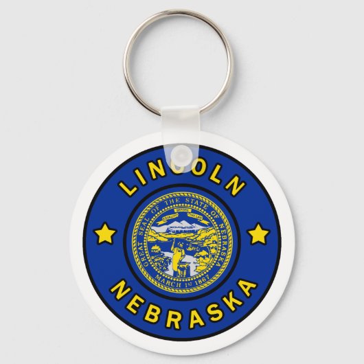 Lincoln Nebraska Schlüsselanhänger (Vorderseite)