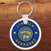 Lincoln Nebraska Schlüsselanhänger (Vorderseite)
