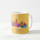LINCOLN, NEBRASKA-SKYLINE KAFFEETASSE (VorderseiteRechts)