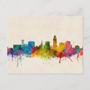 Lincoln Nebraska Skyline Postkarte
