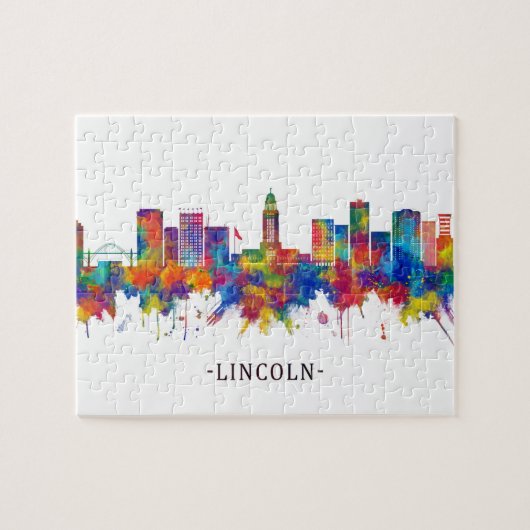 Lincoln Nebraska Skyline Puzzle (Horizontal)
