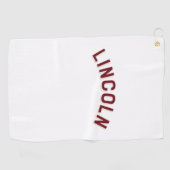 Lincoln, Nebraska Vintag Arch Golfhandtuch (Horizontal)