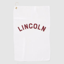 Lincoln, Nebraska Vintag Arch Golfhandtuch