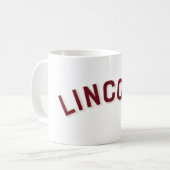 Lincoln, Nebraska Vintag Arch Kaffeetasse (Vorderseite Links)