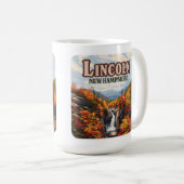 Lincoln New Hampshire Franconia Falls Herbst Kaffeetasse (VorderseiteRechts)