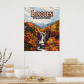 Lincoln New Hampshire Franconia Falls Herbst Poster (Küche)