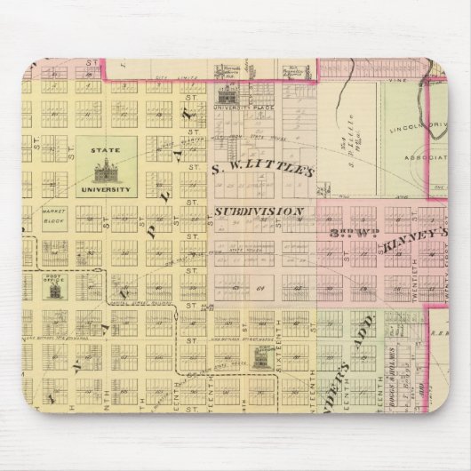 Lincoln North, Nebraska Mousepad (Vorne)