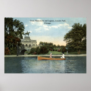 Lincoln Park, Chicago 1915 Vintag Poster