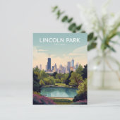 Lincoln Park: Chicago Green Oasis Postkarte (Stehend Vorderseite)