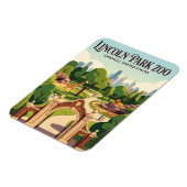 Lincoln Park Zoo Illinois Magnet (Linke Seite)