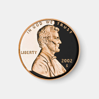 Lincoln Penny 2002 Classic Magnet