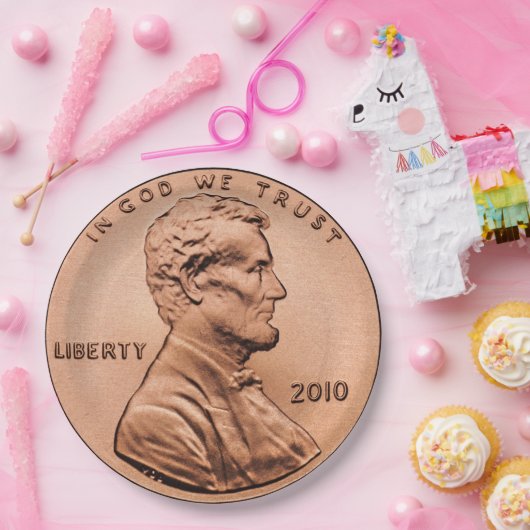 Lincoln Penny Pappteller (Party)