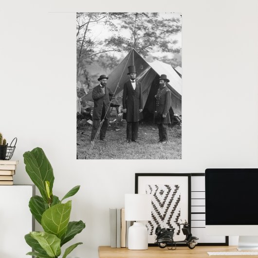 Lincoln, Pinkerton, McClernand Poster (Heimbüro)