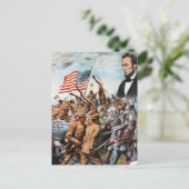 Lincoln-Plakat Postkarte (Stehend Vorderseite)