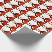 Lincoln-Pop-Kunst Colorized seitlich Porträt Geschenkpapier (Ecke)