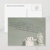 Lincoln Postkarte (Vorne/Hinten)