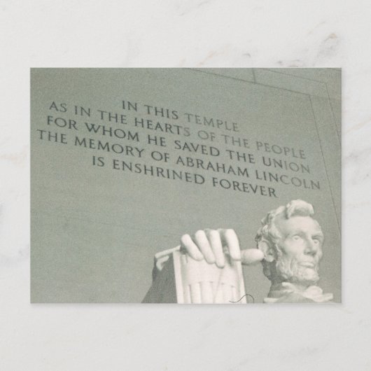 Lincoln Postkarte (Vorderseite)