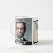 Lincoln Präsident's Day Patriotic Tasse (Vorderseite Links)