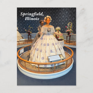 Lincoln Presidential Museum in Springfield, IL Feiertagspostkarte