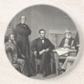 Lincoln Reading the Emanzipation Proclamation Getränkeuntersetzer (Vorne)