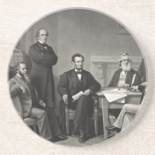 Lincoln Reading the Emanzipation Proclamation Getränkeuntersetzer