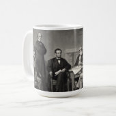 Lincoln Reading the Emanzipation Proclamation Kaffeetasse (Vorderseite Links)
