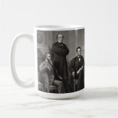 Lincoln Reading the Emanzipation Proclamation Kaffeetasse (Links)