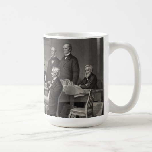Lincoln Reading the Emanzipation Proclamation Kaffeetasse (Rechts)