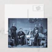 Lincoln Reading the Emanzipation Proclamation Postkarte (Vorne/Hinten)