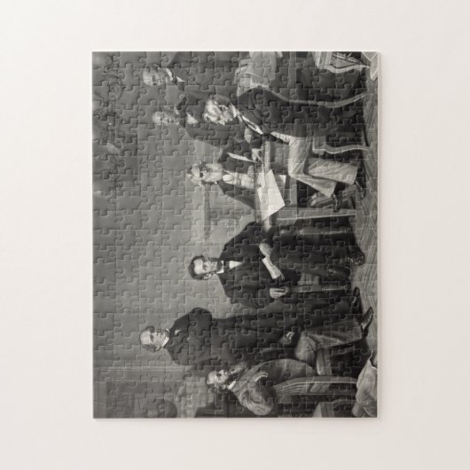 Lincoln Reading the Emanzipation Proclamation Puzzle (Vertikal)
