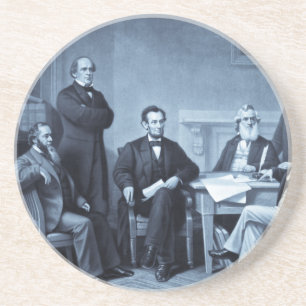 Lincoln Reading the Emanzipation Proclamation Sandstein Untersetzer