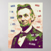 Lincoln Religion Poster (Vorne)
