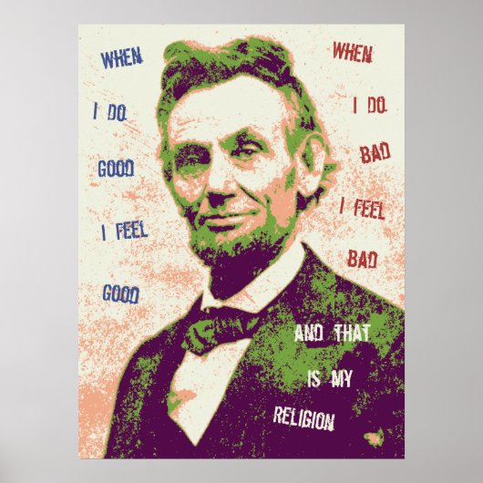 Lincoln Religion Poster (Vorne)