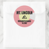 Lincoln Runder Aufkleber (Tasche)