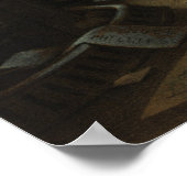 Lincoln schreibt die Emanzipations-Proklamation Poster (Ecke)