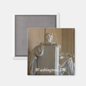 Lincoln Sideways Statue Magnet (Vorderseite/Rückseite)