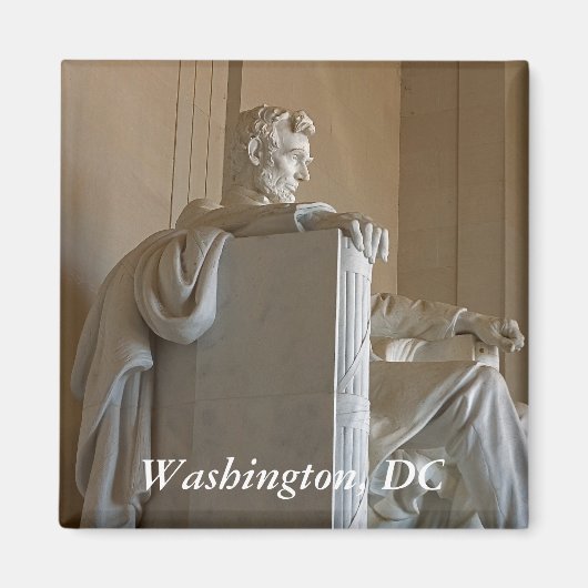 Lincoln Sideways Statue Magnet (Vorne)