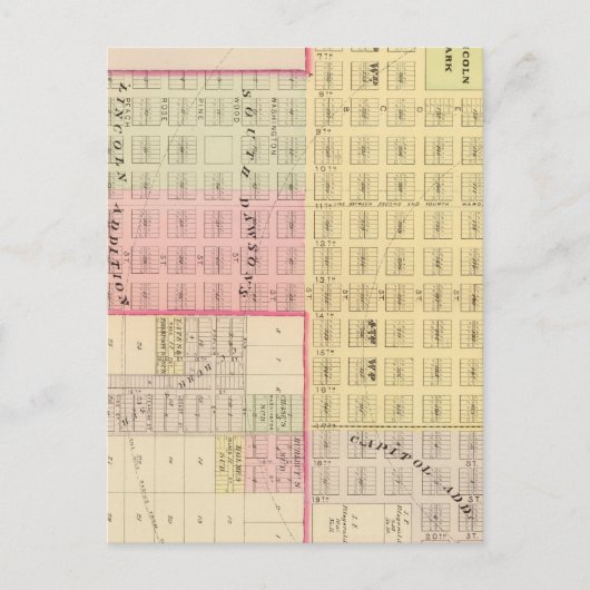 Lincoln South, Nebraska Postkarte (Vorderseite)