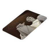Lincoln-Statue, Inschrift, Lincoln-Gedenkstätte Magnet (Linke Seite)